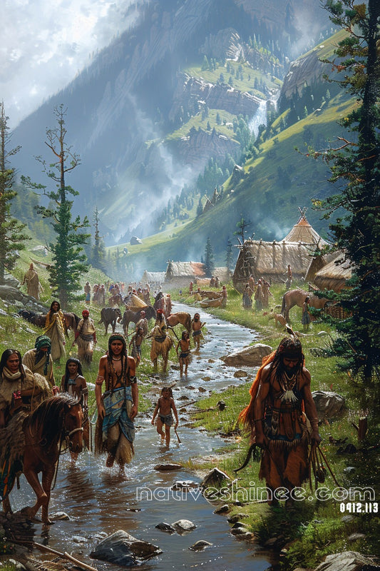 Valley Life Native American Canvas