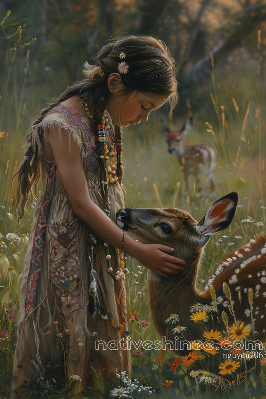 Gentle Bond Native American Canvas