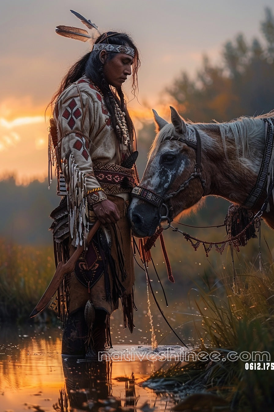 Quiet Understanding Native American Canvas