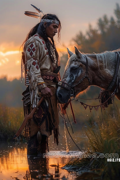 Quiet Understanding Native American Canvas