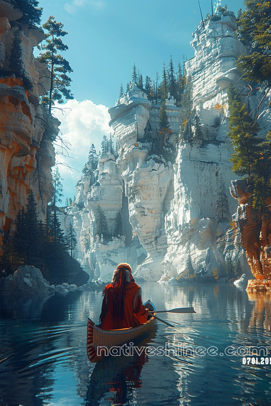 Whispers of the Canyon Native American Canvas