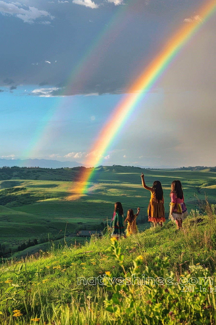 Rainbow Native American Canvas