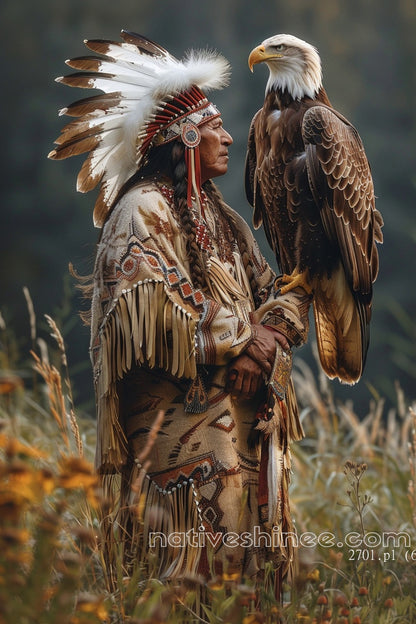 The Sacred Bond: Native American Canvas