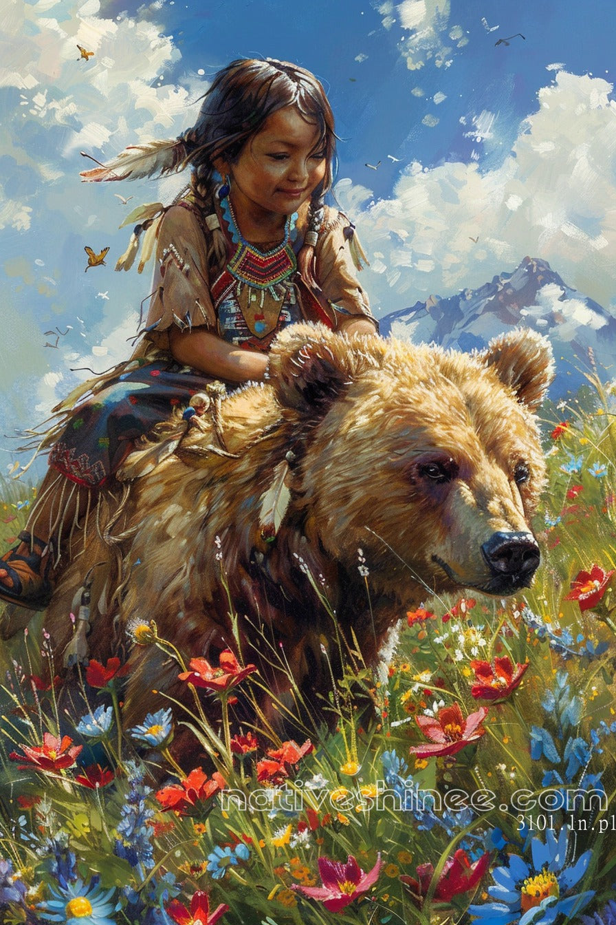 Nature’s Blessing Native American Canvas