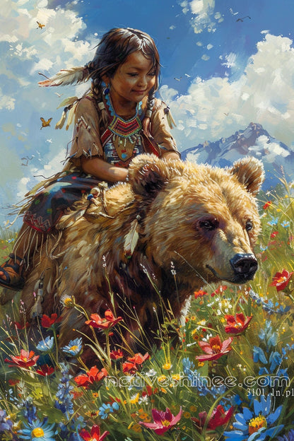 Nature’s Blessing Native American Canvas