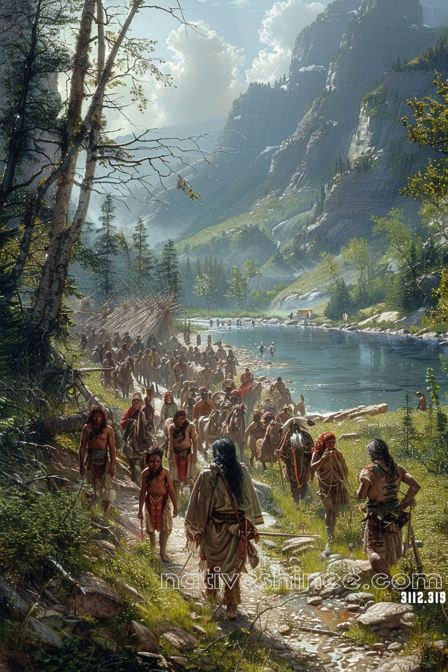 Journey's End Native American Canvas
