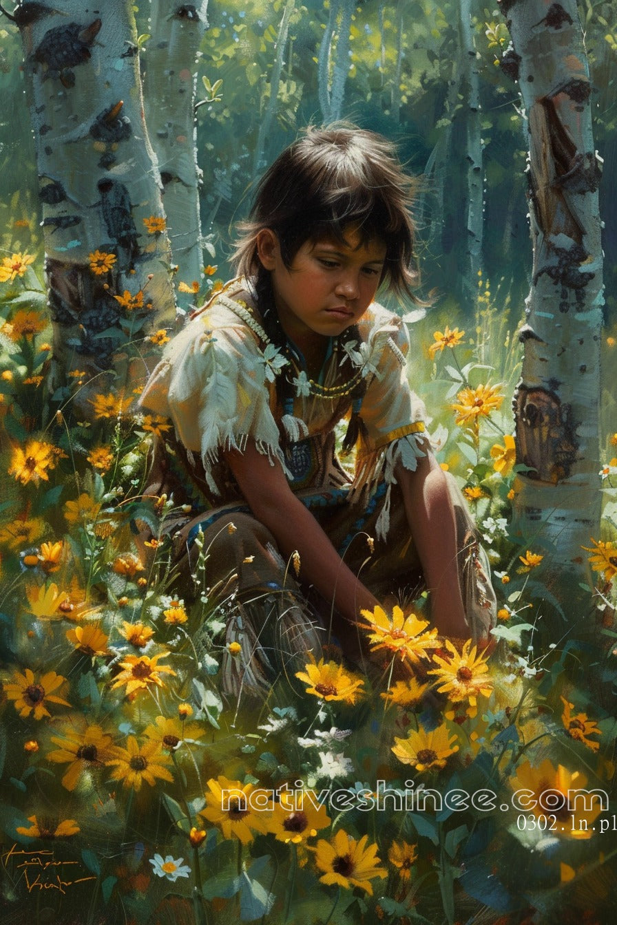 Opens To The World Native American Canvas