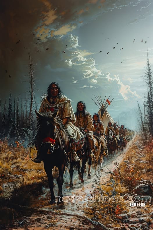 The Journey of Resilience Native American Canvas