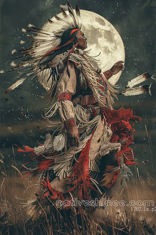 Spirit Dance of the Moon Native American Canvas
