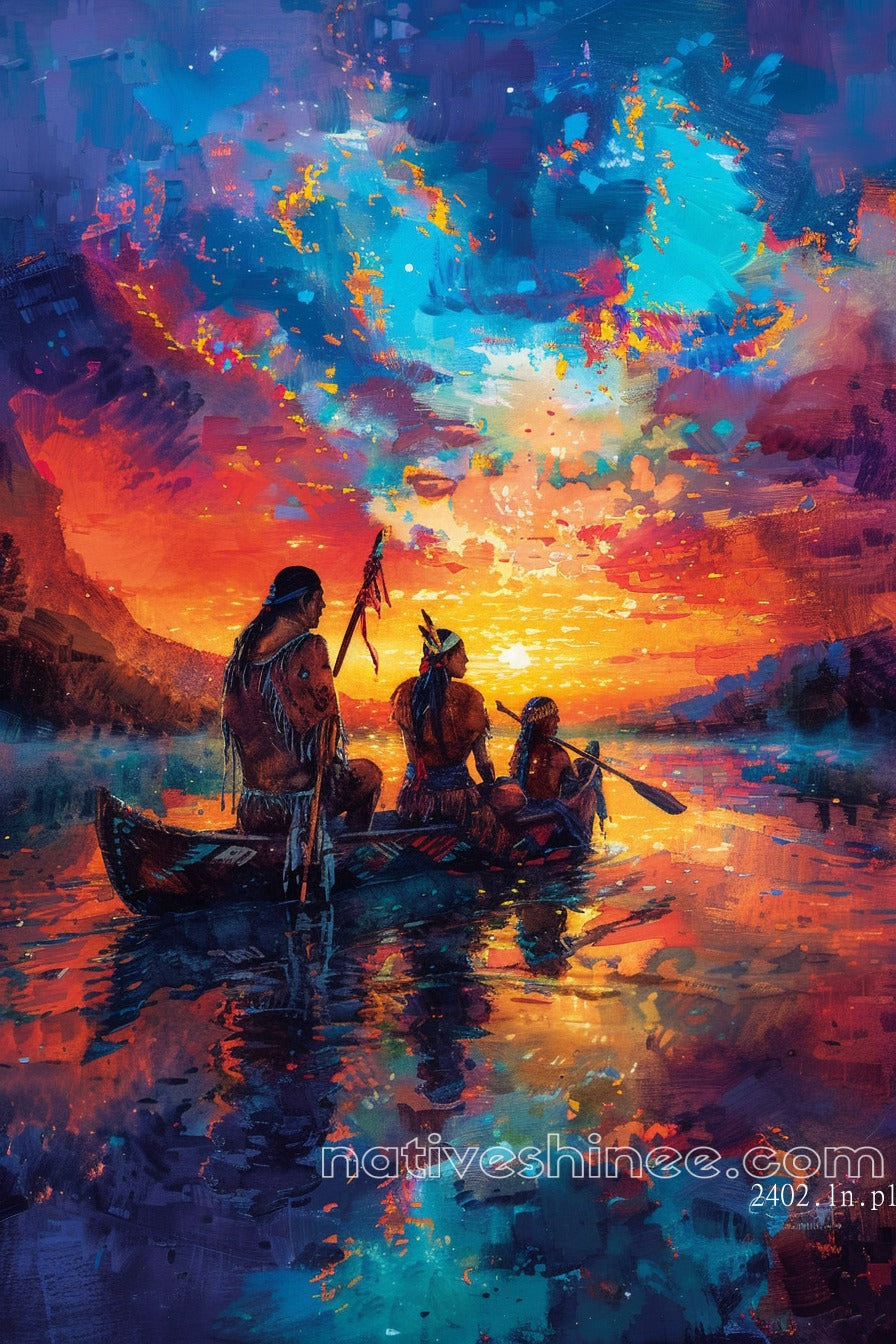 Journey of the Ancestors Native American Canvas