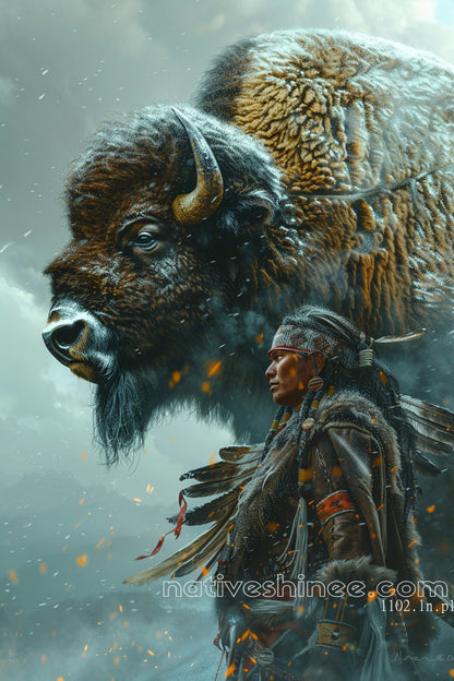 Listen To The Wind Native American Canvas