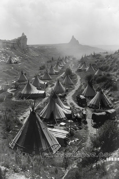 Our Village Native American Canvas