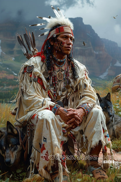 Brotherhood of the Wild Native American Canvas