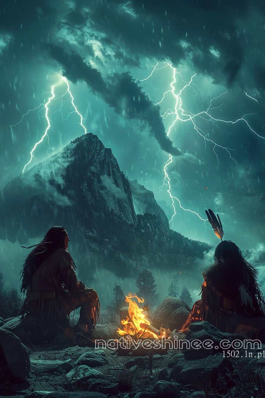 Thunder of the Ancestors Native American Canvas