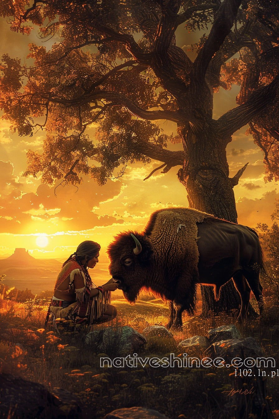 Patience And Endurance Native American Canvas