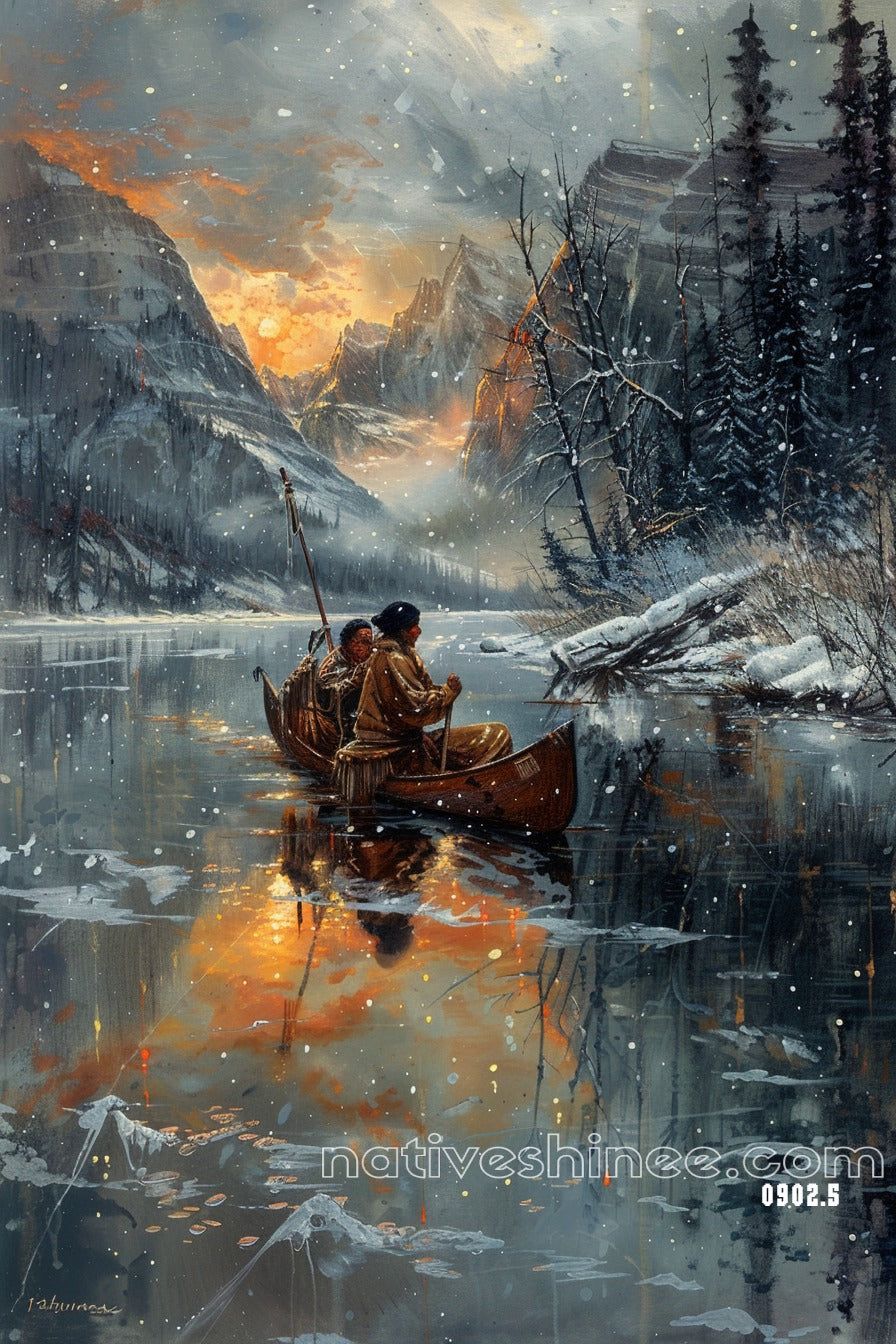 In the Heart of the Wilderness: Native American Canvas