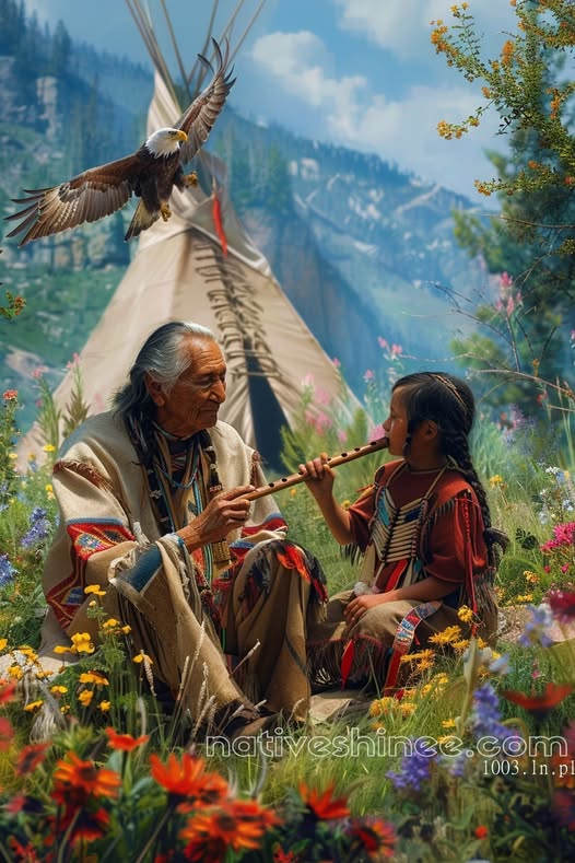 Harmony in Bloom Native American Canvas