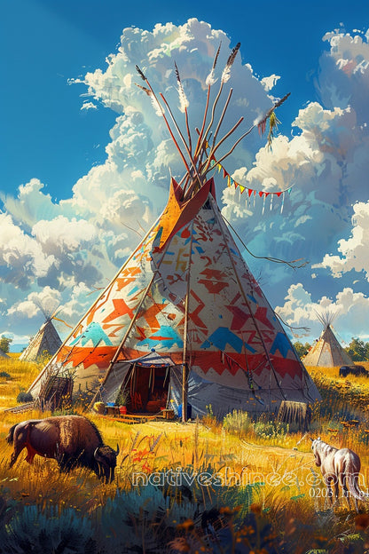 Hometown Native American Canvas