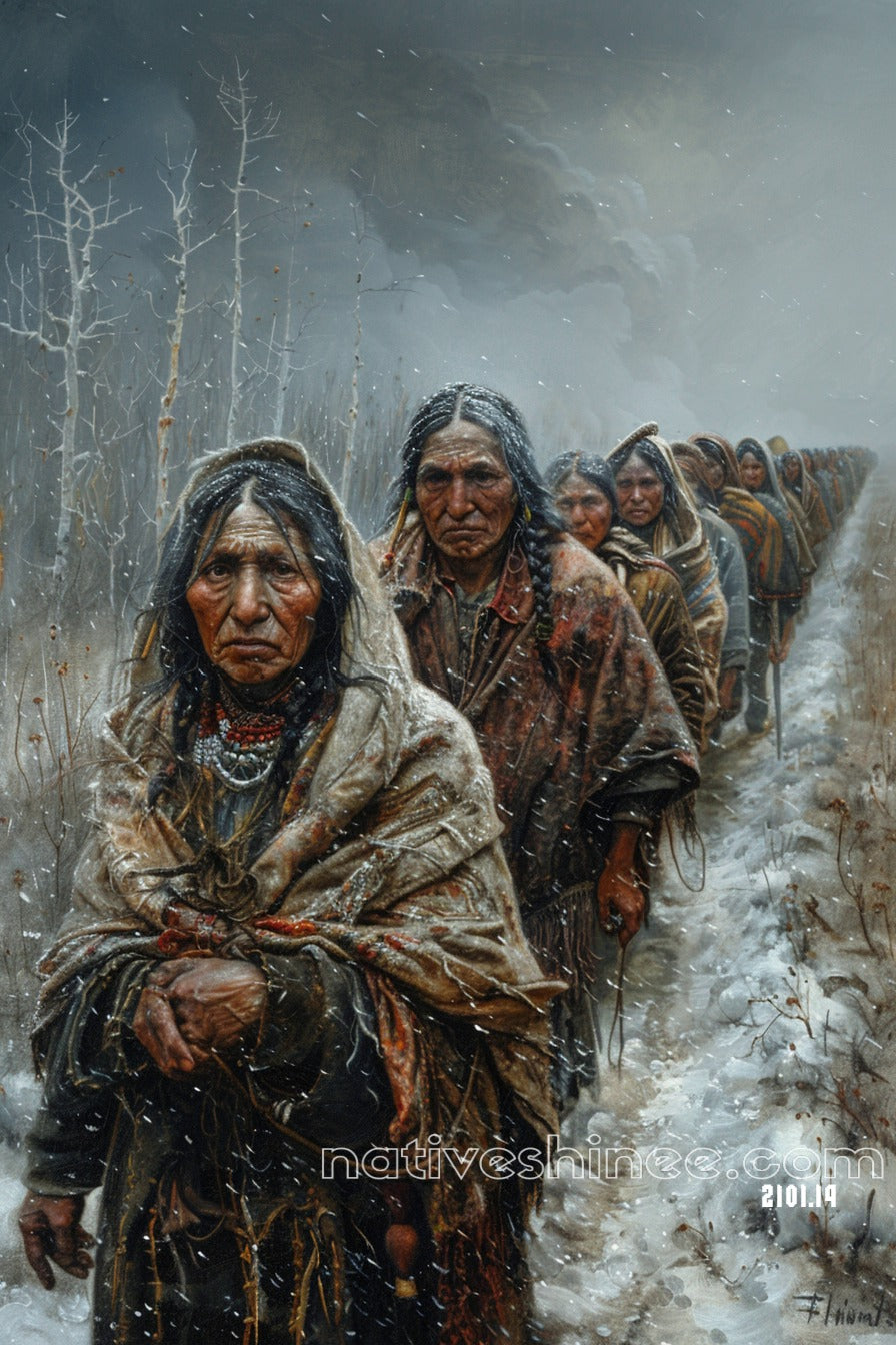 Love And Blessings Native American Canvas