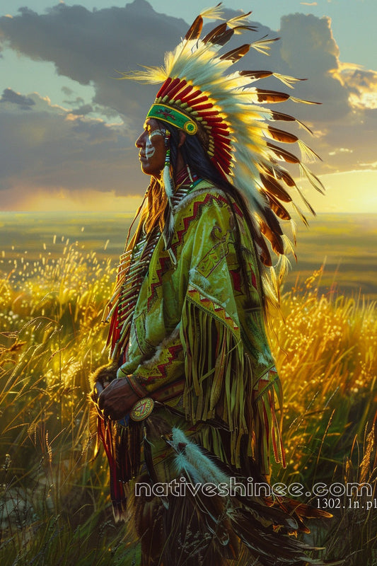 Warrior of the Sun Native American Canvas