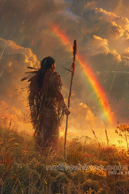 Rainbow of the Spirit Native American Canvas
