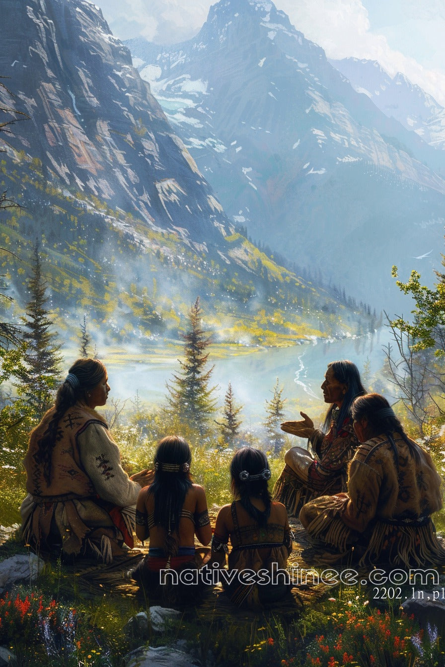 Stories of the Ancestors Native American Canvas