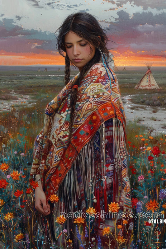 Whispering Winds Native American Canvas