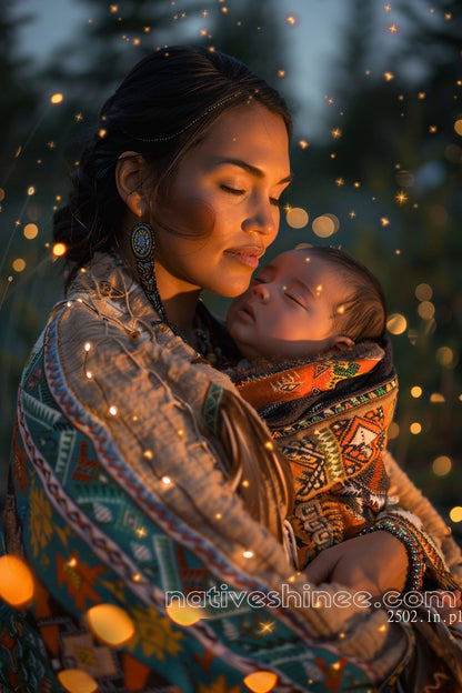 Embrace of the Stars Native American Canvas