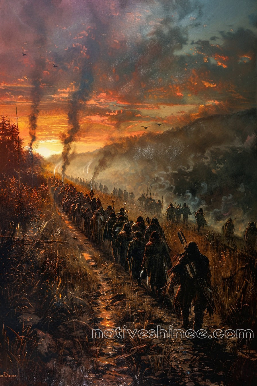 Whispers in the Wind Native American Canvas