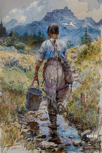 Spirit Of The Land Native American Canvas