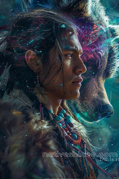 Spirit of the Wild Native American Canvas