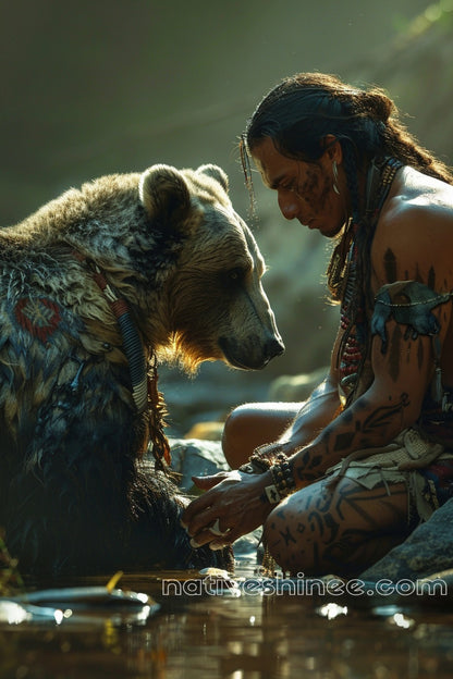 Sacred Bond Native American Canvas