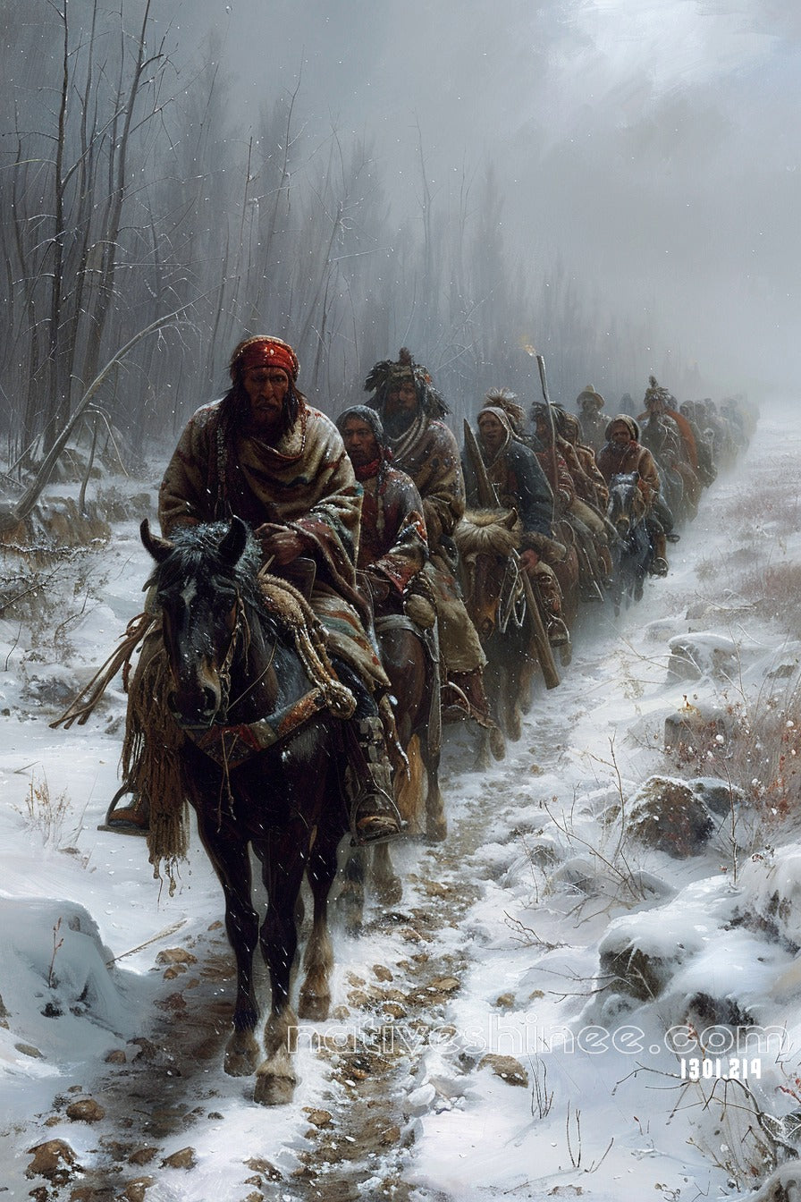 The Long Journey: Native American Canvas