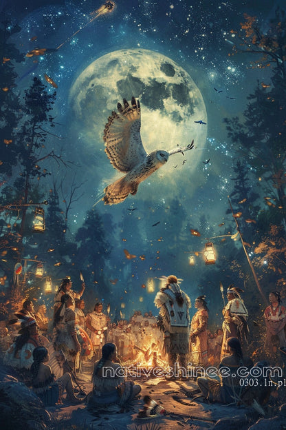 Our Village Native American Canvas