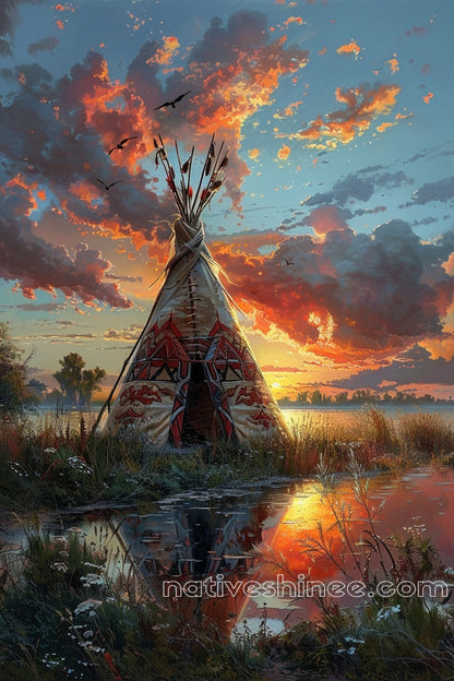 Reflections of the Ancestors Native American Canvas