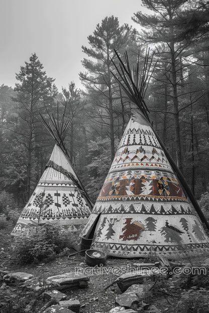 Echoes of the Ancestors Native American Canvas