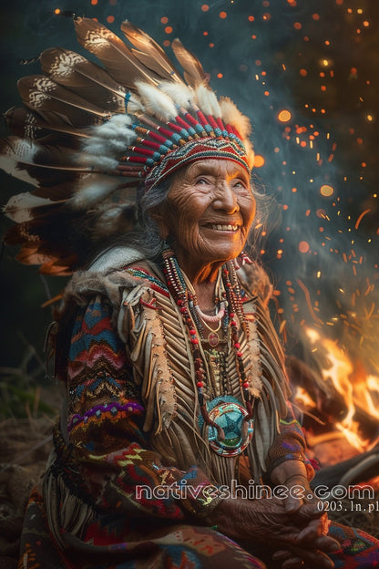 Elder Native American Canvas