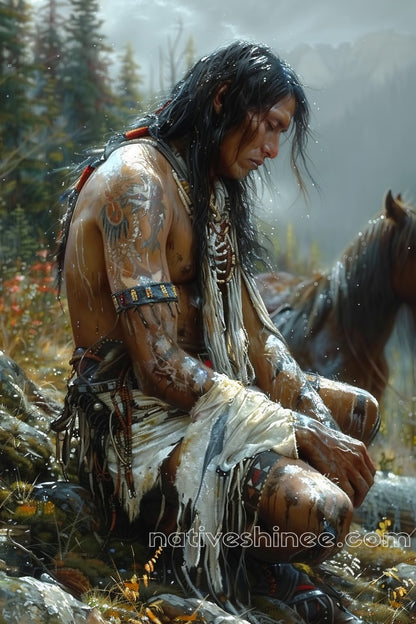 Tattooed Legacy Native American Canvas