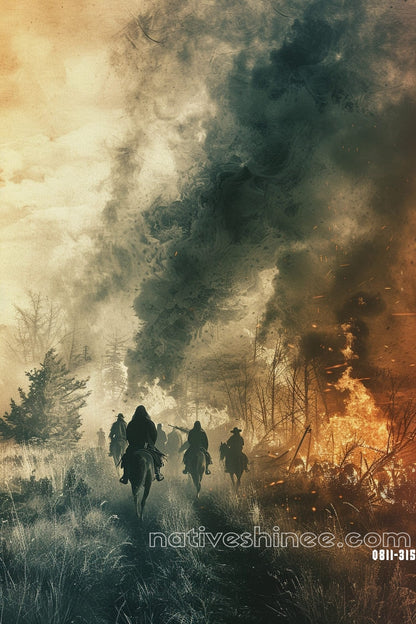 Echoes of Courage Native American Canvas