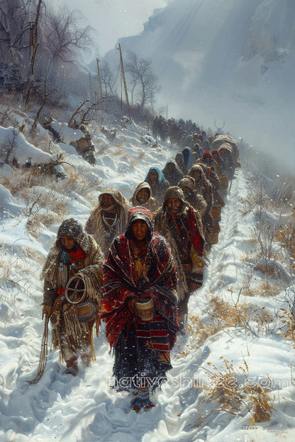 Written in Tears Native American Canvas