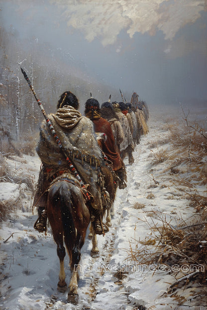 Journey Through Time Native American Canvas