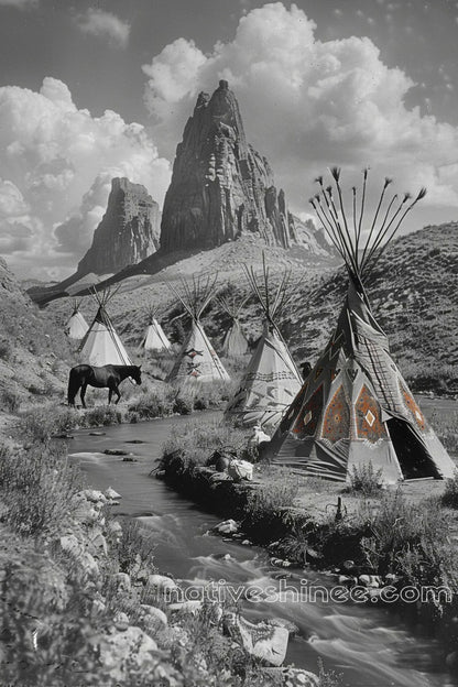 Echoes of the Canyon Native American Canvas