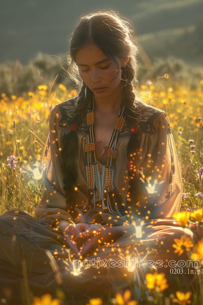 The Earth Native American Canvas