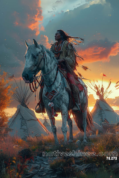 Whispers of the Wind Native American Canvas