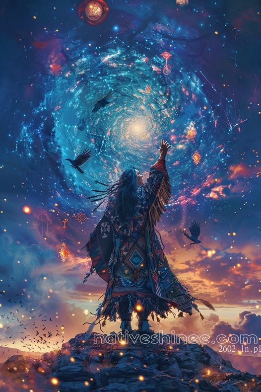 Spiritual Connection Native American Canvas