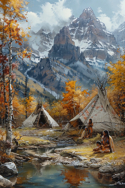 Harmony in the Wild Native American Canvas