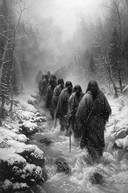 In the Footsteps of Ancestors: Native American Canvas