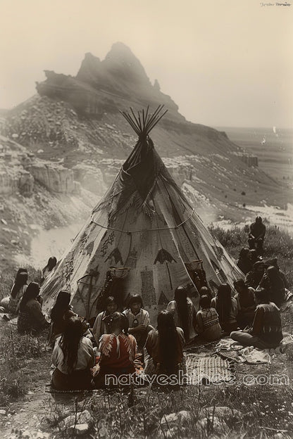 Voices of the Ancestors Native American Canvas