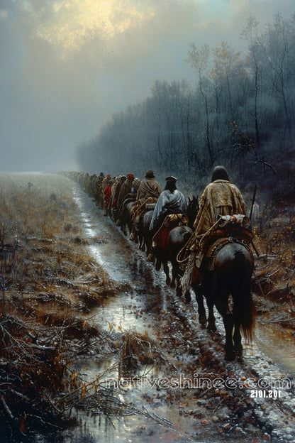 Ancestors' Guide Native American Canvas