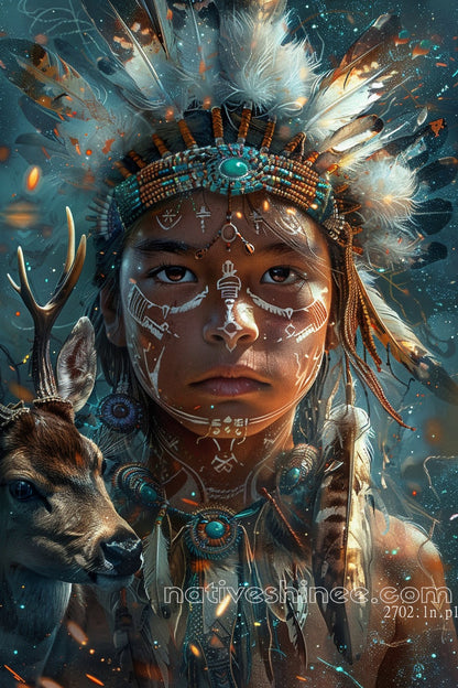 Spirit of the Land Native American Canvas